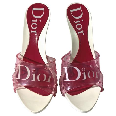 dior pink jelly heels